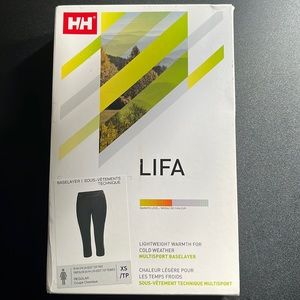 NWT Helly Hansen women’s LIFA 3/4 boot top pant. XS